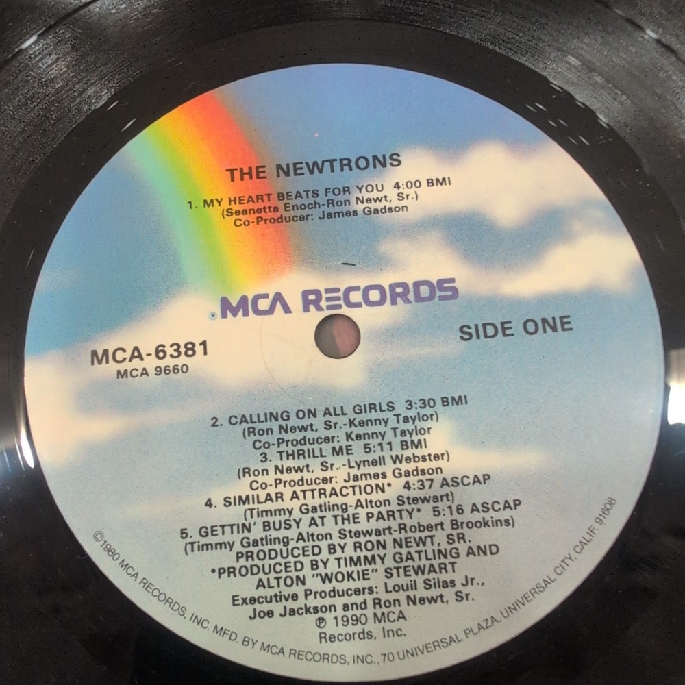 The‎ Newtrons Self-Titled Vinyl LP Album 1990 MCA-6381 New Jack Swing Promo VG+ - Picture 6 of 8